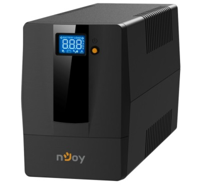 nJoy Джерело безперебійного живлення NJOY Horus Plus 800 (PWUP-LI080H1-AZ01B) Lin.int., AVR, 2 x евро, USB, LCD, пластик