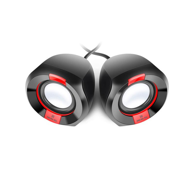 REAL-EL Акустична система REAL-EL S-50 Black/Red