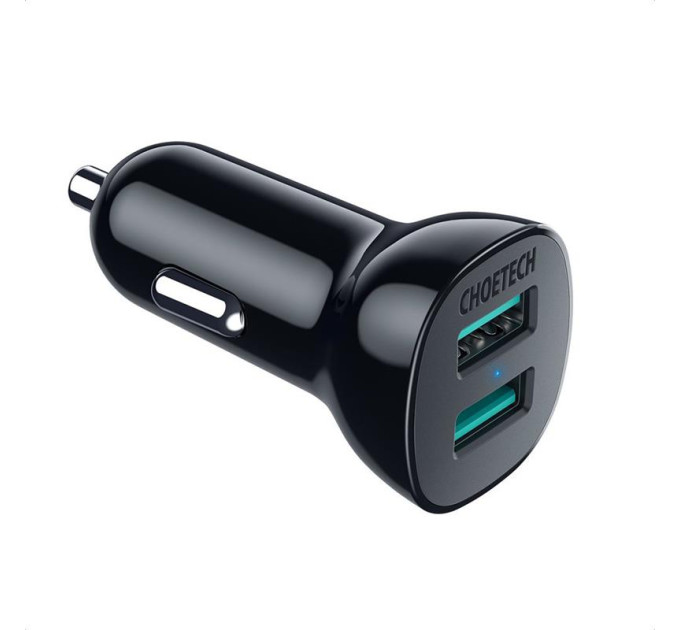 Choetech Автомобильное зарядное устройство Choetech C0051 36W QC3.0 (2USBx2.4A) (C0051-V5)