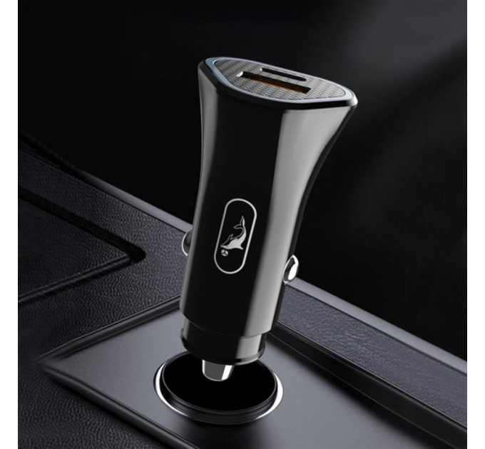 SkyDolphin Автомобильное зарядное устройство SkyDolphin SZ16 PD+QC3.0 (2USB, 3.1A) Black (SDAZP-000090)