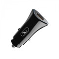 SkyDolphin Автомобильное зарядное устройство SkyDolphin SZ16L PD+QC3.0 (2USB, 3.1A) Black (AZP-000088) + кабель Lightning