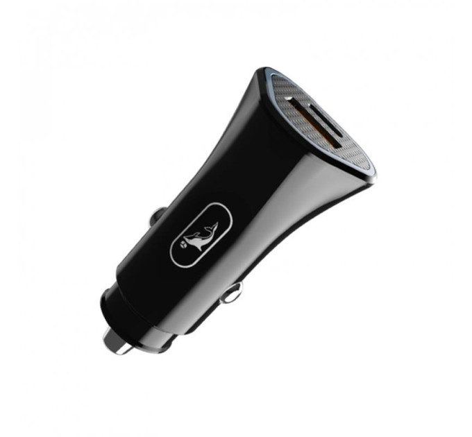 SkyDolphin Автомобильное зарядное устройство SkyDolphin SZ16T PD+QC3.0 (2USB, 3.1A) Black (SDAZP-000089) + кабель Type-C