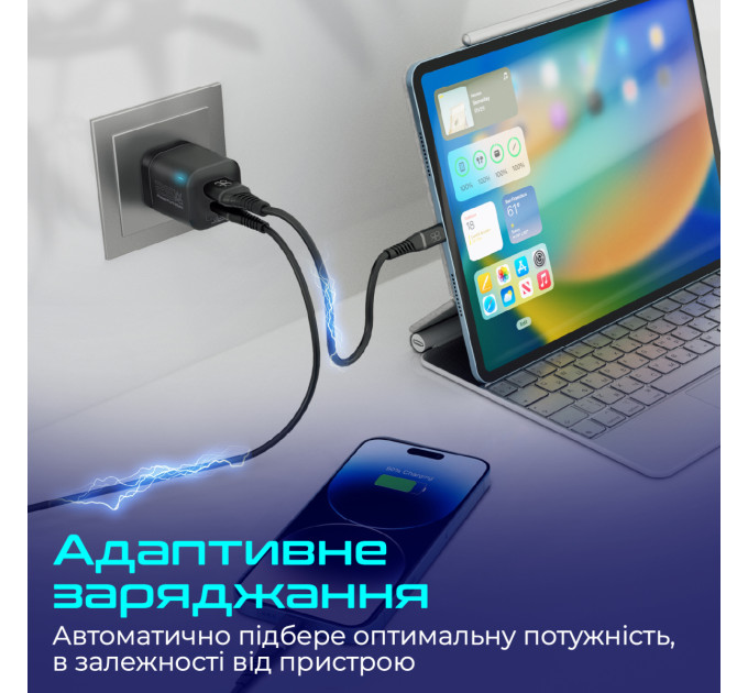 Promate Зарядное устройство Promate PowerPort-25AC Black