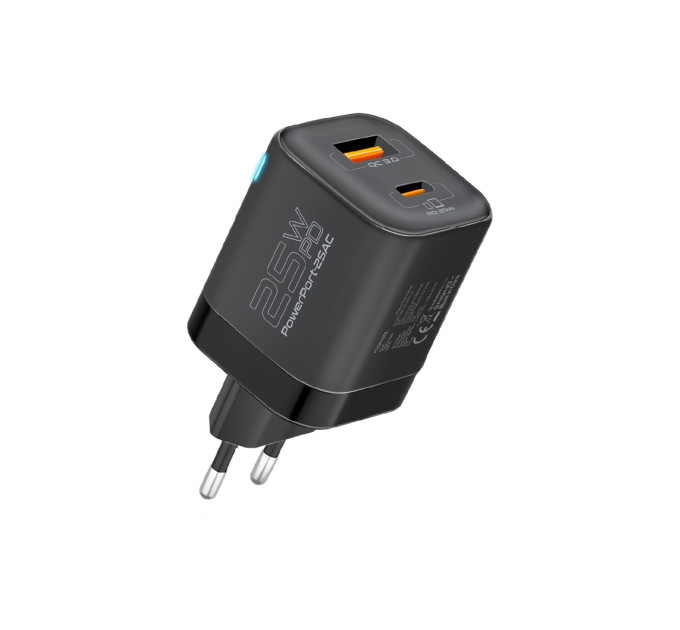 Promate Зарядное устройство Promate PowerPort-25AC Black