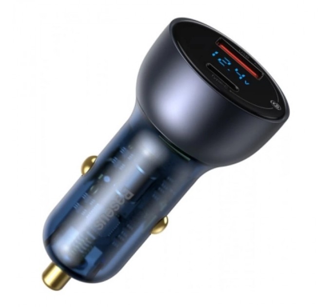 Baseus Зарядний пристрій Baseus USB + USB-C QC3.0 65W Particular Digital Display gray (CCKX-C0G)