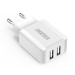 Choetech Сетевое зарядное устройство Choetech (2USBх2A) White (C0030)