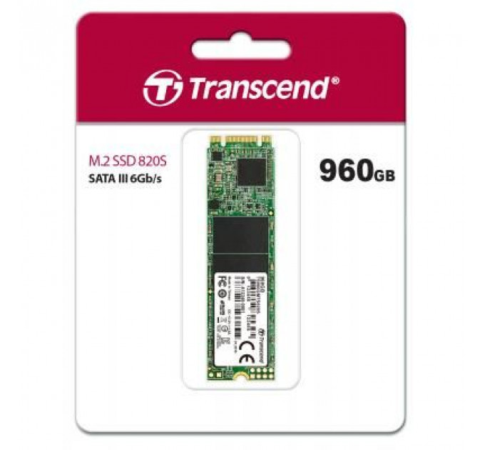 Накопичувач SSD M.2 2280 960GB Transcend (TS960GMTS820S)