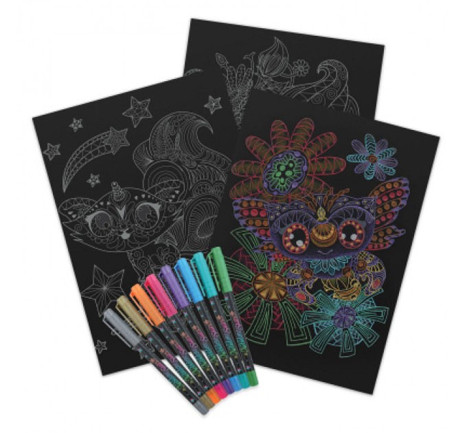 Nebulous Stars Набір для творчості Nebulous Stars Розмальовка Айседора чорні аркуші (11136)