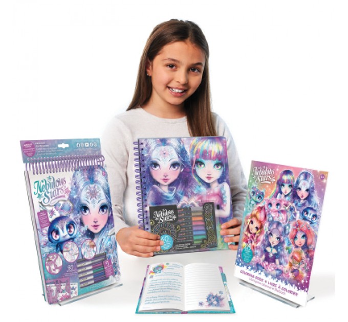 Nebulous Stars Набір для творчості Nebulous Stars Розмальовка Айседора чорні аркуші (11136)