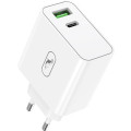 SkyDolphin Сетевое зарядное устройство SkyDolphin SC10 High Power PD 65W+QC3.0 White (SDMZP-000188)
