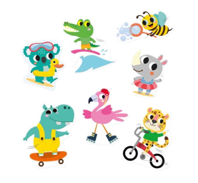 Ses Creative Набір для творчості Ses Creative Веселі тварини (набор наклеек на окна) (02306S)