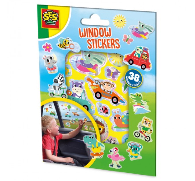 Ses Creative Набір для творчості Ses Creative Веселі тварини (набор наклеек на окна) (02306S)