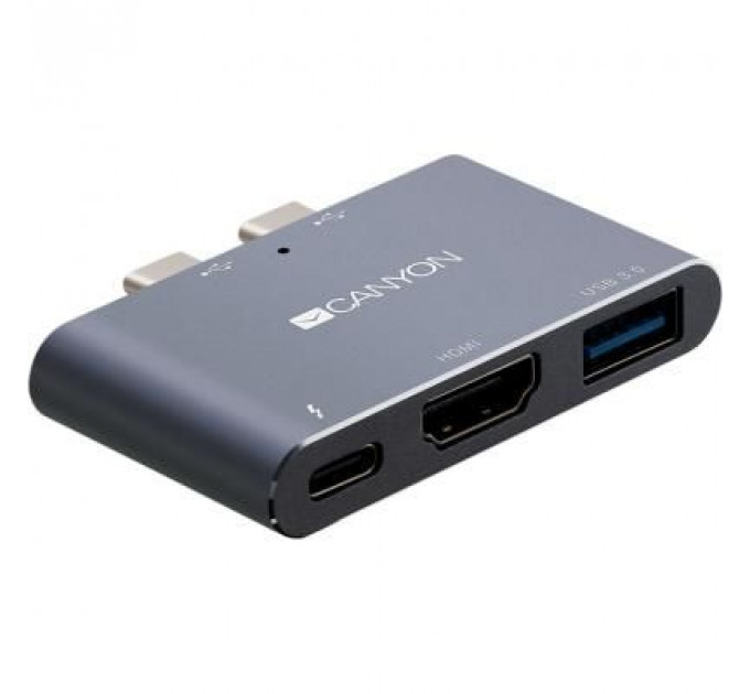 Порт-реплікатор Canyon Docking Station with 3 ports, Thunderbolt 3, Input 100-240V (CNS-TDS01DG)