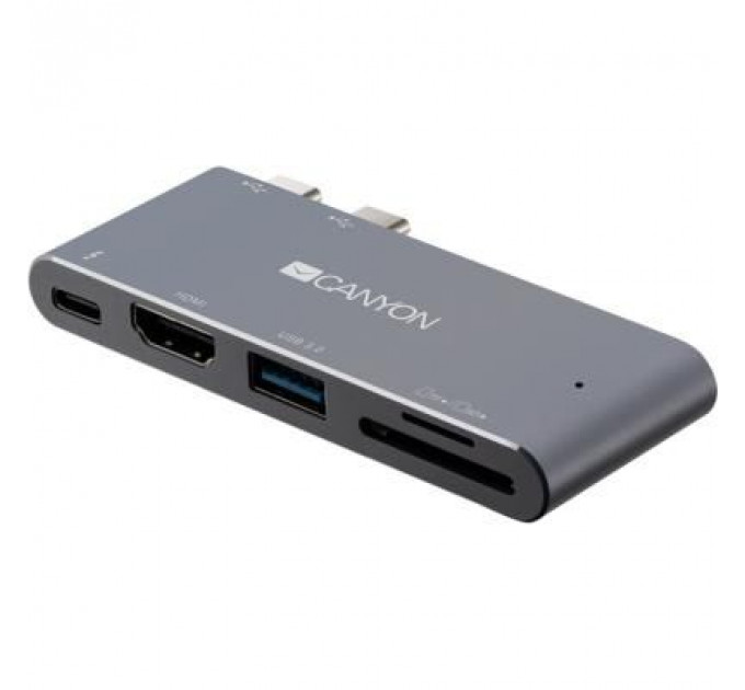 Порт-реплікатор Canyon Docking Station with 5 ports, Thunderbolt 3, Input 100-240V (CNS-TDS05DG)
