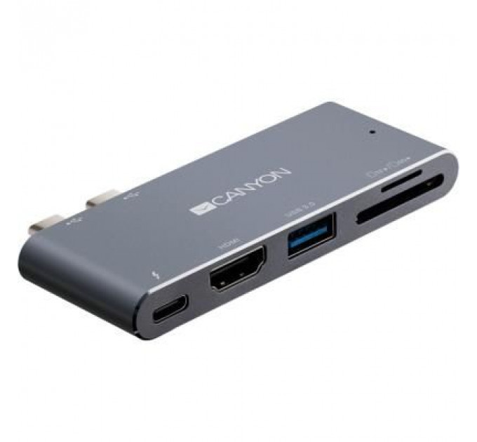 Порт-реплікатор Canyon Docking Station with 5 ports, Thunderbolt 3, Input 100-240V (CNS-TDS05DG)