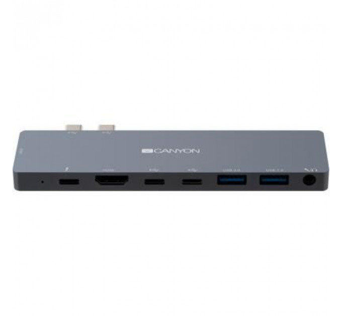 Порт-реплікатор Canyon Docking Station with 8 ports, 1*Type C PD100W+2*Type C (CNS-TDS08DG)