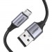 Ugreen Дата кабель USB 2.0 AM to Micro 5P 1.0m US290 Aluminum Braid Black Ugreen (60146)