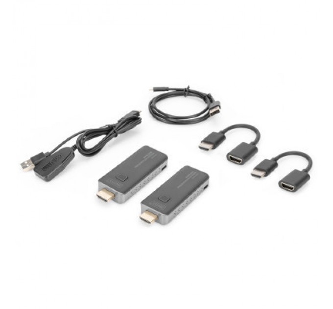 Digitus Адаптер Digitus Click Present Mini - Wireless Collaboration System HDMI, 1xTX, 1xRX (DS-55319)