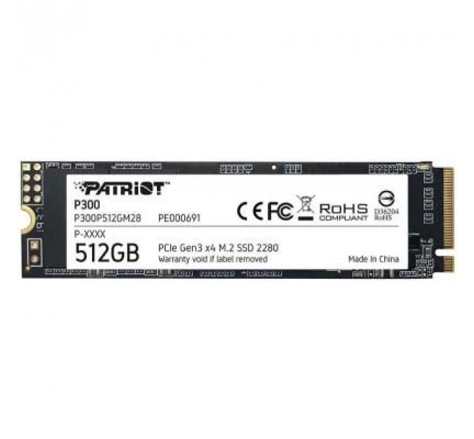 Накопичувач SSD M.2 2280 512GB Patriot (P300P512GM28)