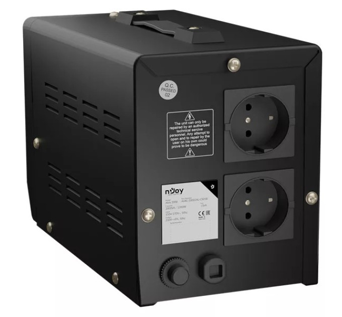 nJoy Стабілізатор NJOY Alvis 2000 (AVRL-20002AL-CS01B) AVR, 2 розетки