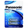 Panasonic Батарейка Panasonic AA LR06 Evolta * 2 (LR6EGE/2BP)