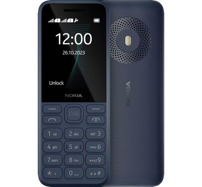 Nokia Мобильный телефон Nokia 130 2023 Dual Sim Dark Blue; 2.4" (320x240) TFT / клавиатурный моноблок / ОЗУ 4 МБ / 4 МБ встроенной + microSD до 32 ГБ / без камеры / 2G (GSM) / 130.9x50.6x14 мм, 98.2 г / 1450 мАч / тёмно-синий