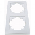 Smartfortec Рамка Smartfortec HS002 двухместная белая