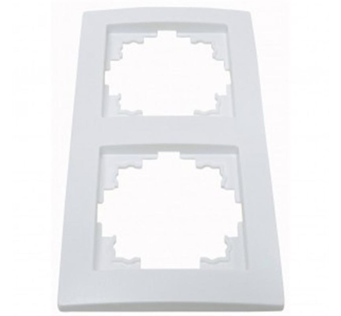 Smartfortec Рамка Smartfortec HS002 двухместная белая