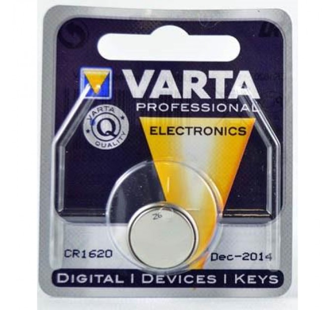 Varta Батарейка Varta CR1620 Lithium (06620101401)