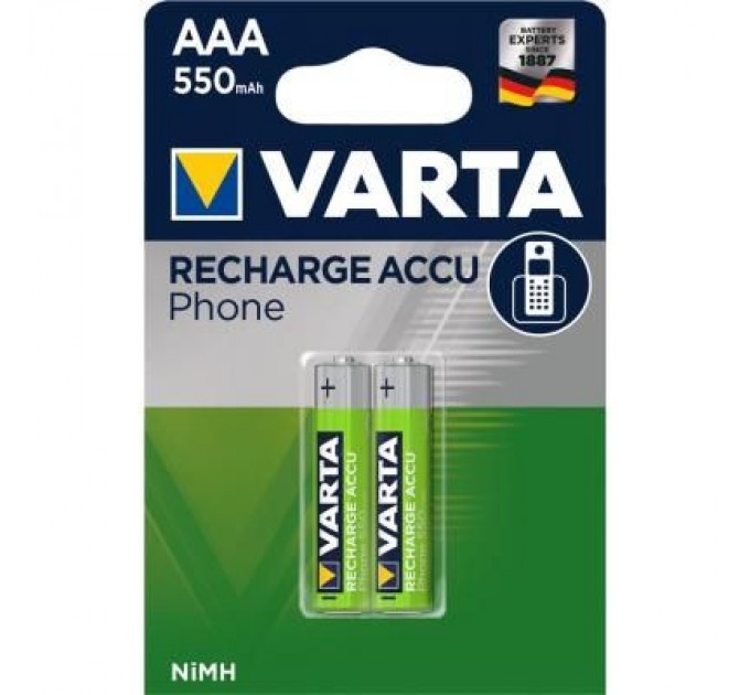 Varta Акумулятор Varta AAA Phone ACCU 550mAh NI-MH * 2 (58397101402)