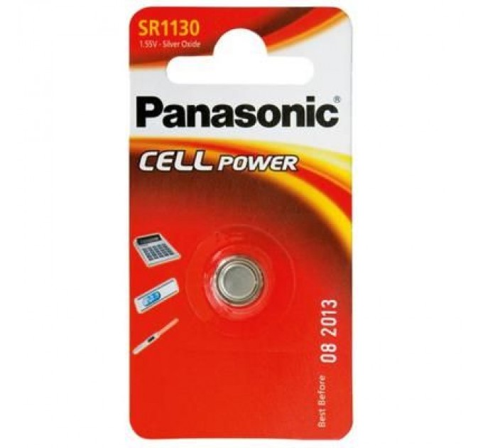 Panasonic Батарейка Panasonic SR1130 * 1 Silver Oxide (SR-1130EL/1B)