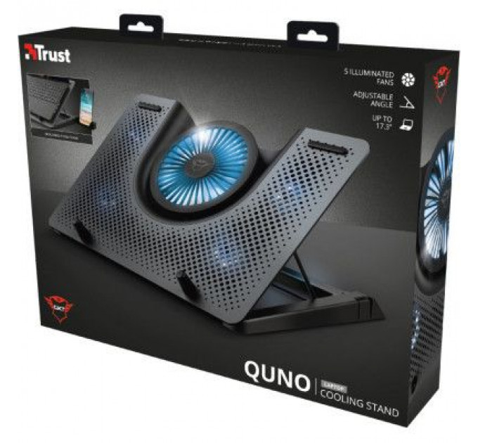 Підставка до ноутбука Trust GXT 1125 Quno (17.3") Blue LED Black (23581_TRUST)