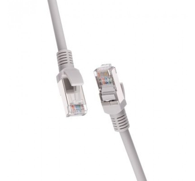 Патч-корд 2м FTP cat.6, CU, 26AWG, 7/0.16, LSZH, grey 2E (2E-PC6CU-FTP2LSZH-GRY)