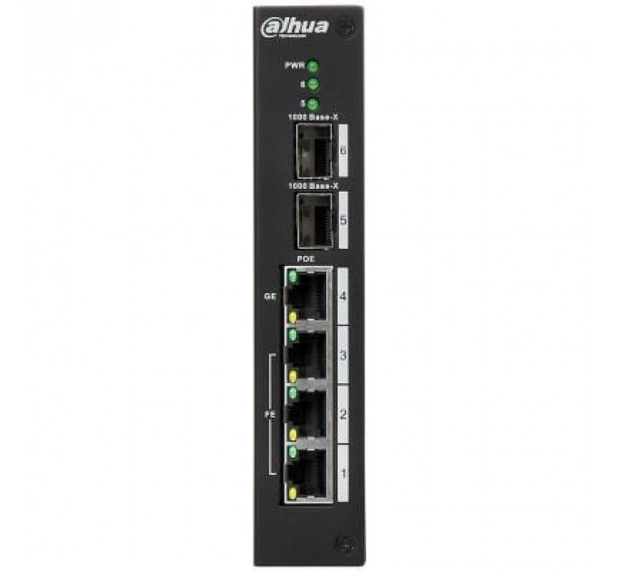 Комутатор мережевий Dahua DH-PFS4206-4P-120