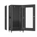 Шафа напольна Ipcom 24U, 600x600 (С-24U-06-06-ДС-ПГ-1-9005) (С-24U-06-06-ДС-ПГ-1-9005)
