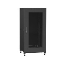 Шафа напольна Ipcom 24U, 600x600 (С-24U-06-06-ДС-ПГ-1-9005) (С-24U-06-06-ДС-ПГ-1-9005)