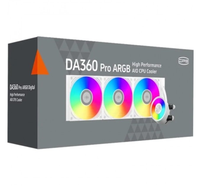 PcCooler Система рідинного охолодження PcCooler СРО PсCOOLER DA360 PRO ARGB білий IntelLGA 20XX/1700/1200/115X/1851 AMD AM5/AM4 (DA360 Pro ARGB Digital WH)