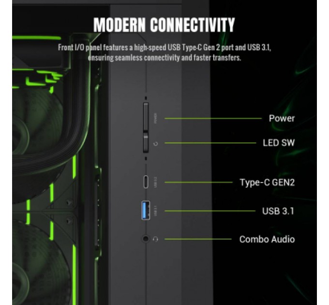 Gamemax Корпус Gamemax Claw 360 BK