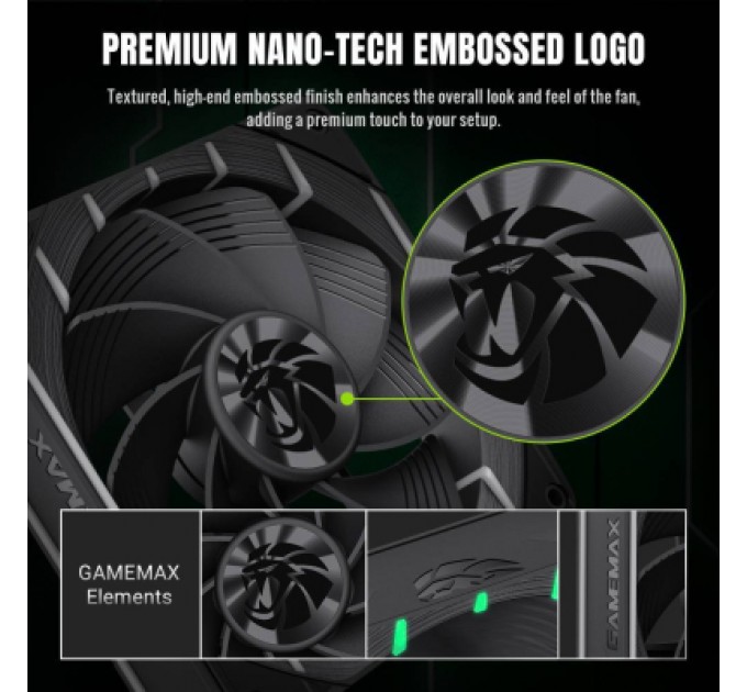 Gamemax Кулер до корпусу Gamemax Tornado T12 ARGB-R