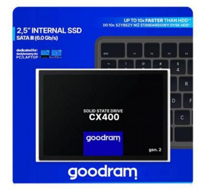 Накопичувач SSD 2.5" 256GB Goodram (SSDPR-CX400-256-G2)