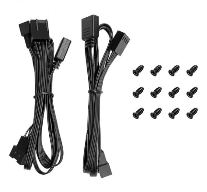 Deepcool Кулер до корпусу Deepcool Набір вентиляторів Deepcool FL12SE 3IN1 для корпусу 3*120x120x25мм, HB, (FL12 SE 3IN1)