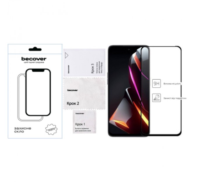 BeCover Скло захисне BeCover Nubia Neo 3 5G Black (713883)