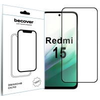 Скло захисне BeCover Xiaomi Redmi 15 Black (713905)