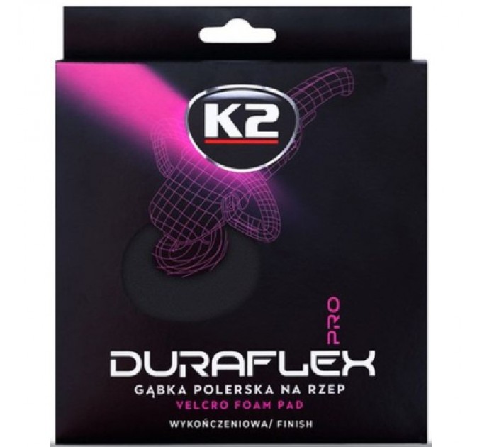 K2 Губка для миття K2 з липучкою для полірування, чорна (фінішна) (L614)