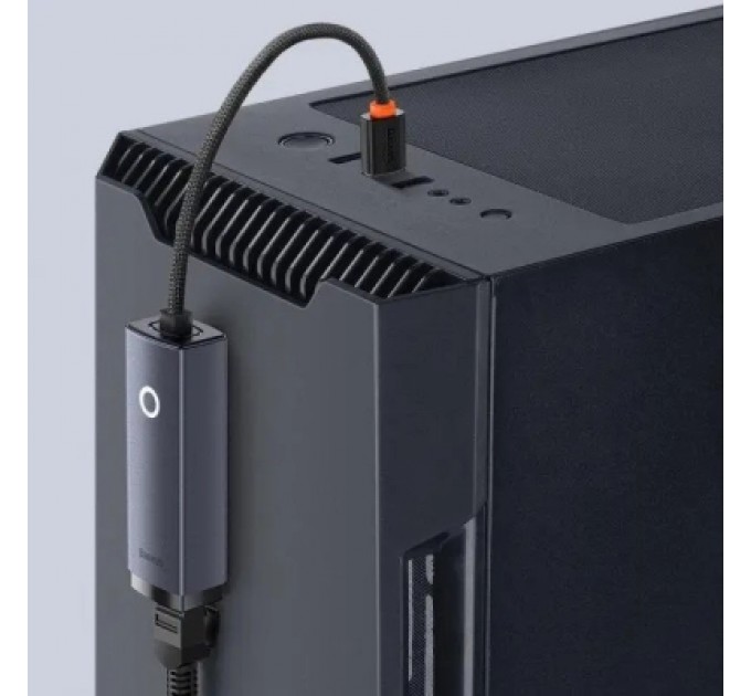 Baseus Адаптер USB-C to RJ45 Ethernet 1000Mbps Lite Series Baseus (WKQX000313)