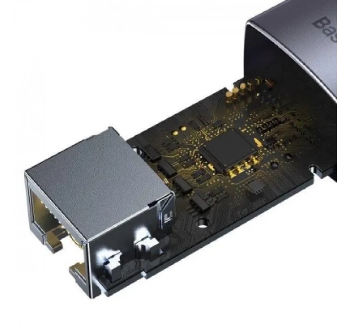 Baseus Адаптер USB-C to RJ45 Ethernet 1000Mbps Lite Series Baseus (WKQX000313)