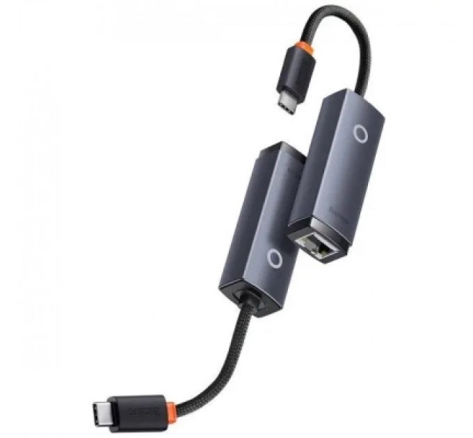 Baseus Адаптер USB-C to RJ45 Ethernet 1000Mbps Lite Series Baseus (WKQX000313)