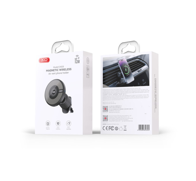 XO Бездротовий зарядний пристрій XO CX025 Magnetic MagSafe Black (CX025.black)