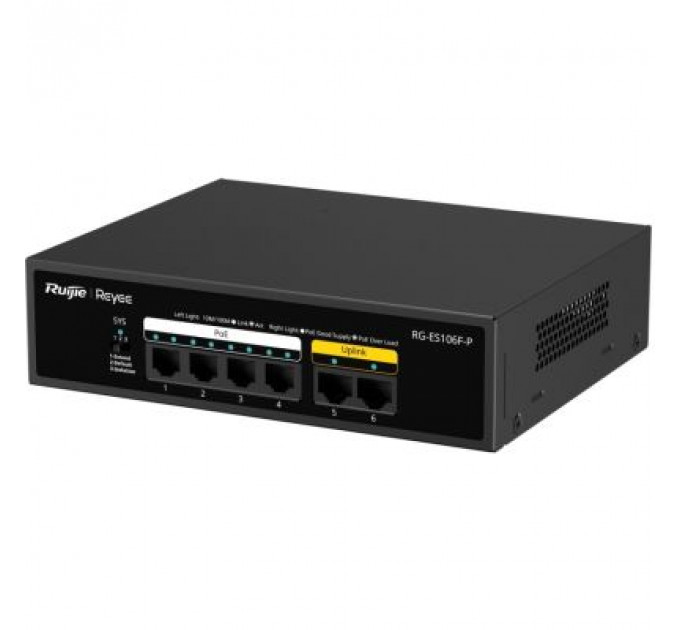 Комутатор мережевий Ruijie Networks RG-ES106F-P