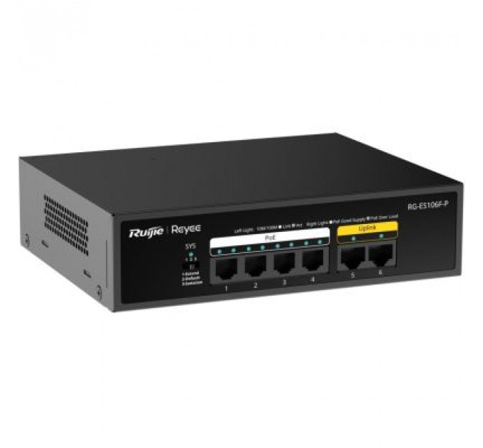 Комутатор мережевий Ruijie Networks RG-ES106F-P